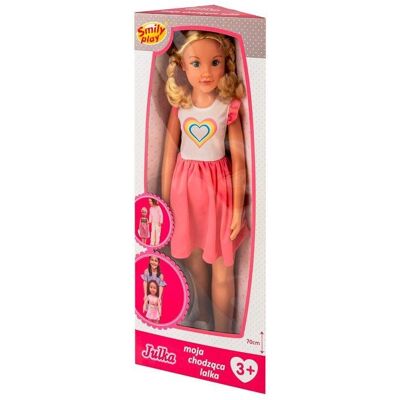 Smily Play Laufende Puppe Julka - 70cm, Realistische Bewegung, Sicher, Innen/Außen Smily Play Laufende Puppe Julka - 70cm, Realistische Bewegung, Sicher, Innen/Außen