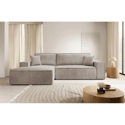 Selsey Beiges Ecksofa mit Bettfunktion - Modern L-Form Selsey Beiges Ecksofa mit Bettfunktion - Modern L-Form