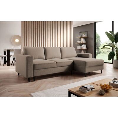 Selsey Ecksofa Veloursbezug Dunkelbeige - Sofa Selsey Ecksofa Veloursbezug Dunkelbeige - Sofa