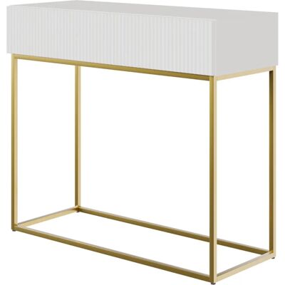 Selsey Veldio - Consola - 90 cm - blanca - Diseño minimalista elegante Selsey Veldio - Consola - 90 cm - blanca - Diseño minimalista elegante