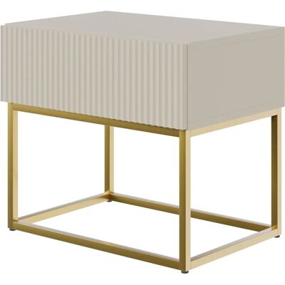Selsey VELDIO Comodino - 50cm - Taupe - Stile Moderno Selsey VELDIO Comodino - 50cm - Taupe - Stile Moderno