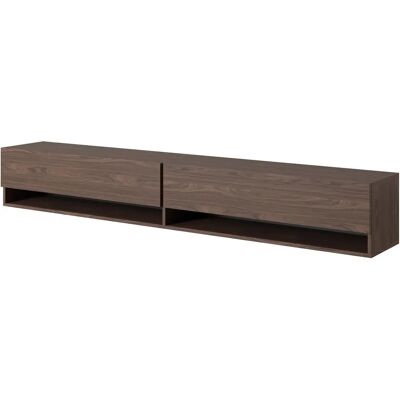 Selsey Mirrgo Wandmontiertes TV-Möbel - Walnuss - 200cm Selsey Mirrgo Wandmontiertes TV-Möbel - Walnuss - 200cm
