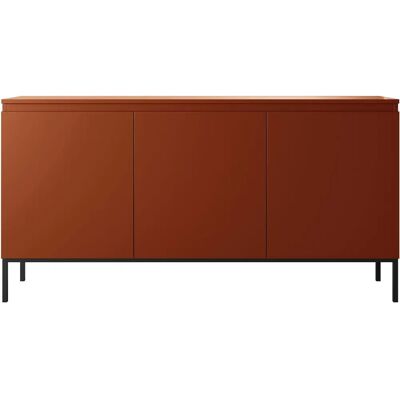 Bemmi 3-türen Kleiderschrank - 150cm - Rot - Stauraum Bemmi 3-türen Kleiderschrank - 150cm - Rot - Stauraum