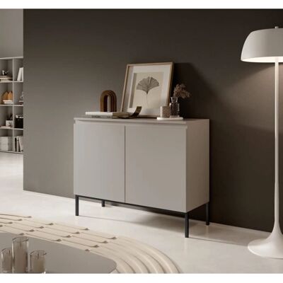 Bemmi Taupe 2-türiger Schrank - 100cm Bemmi Taupe 2-türiger Schrank - 100cm