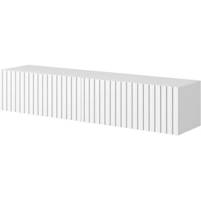 Selsey Support TV 140cm Blanc - Moderne & Élégant Selsey Support TV 140cm Blanc - Moderne & Élégant