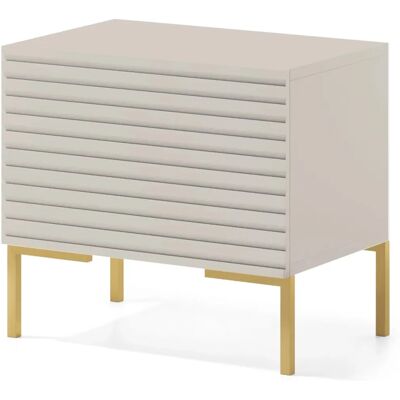 Nuit Lammelo taupe Selsey - Table de nuit Nuit Lammelo taupe Selsey - Table de nuit