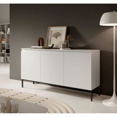 Bemmi 150cm Weiße 3-türen Kommode Bemmi 150cm Weiße 3-türen Kommode