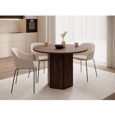 Hexa Rund Bord - 110cm - Valnöt - Modern Design Hexa Rund Bord - 110cm - Valnöt - Modern Design