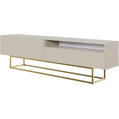 Selsey Veldio TV-Möbel - Offene Fächer, Taupe - 175cm Selsey Veldio TV-Möbel - Offene Fächer, Taupe - 175cm