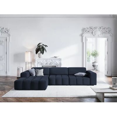 Canapé Christian Lacroix - 284x70x166cm - Bleu foncé - Velours - 4 places - Publicité Canapé Christian Lacroix - 284x70x166cm - Bleu foncé - Velours - 4 places - Publicité