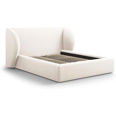 Micadoni Home - Letto contenitore 180x200 - Beige velvet - Bed Micadoni Home - Letto contenitore 180x200 - Beige velvet - Bed
