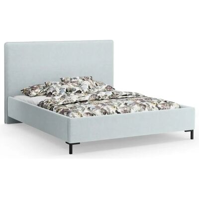 CXL by Christian Lacroix - Bett avec rangement - Chenille bleu satiné - Publicité CXL by Christian Lacroix - Bett avec rangement - Chenille bleu satiné - Publicité