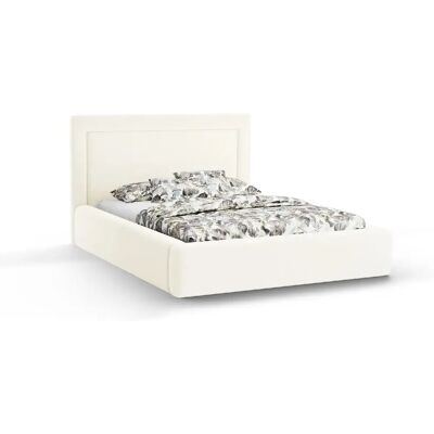 CXL by Christian Lacroix - Bett mit Bettkasten und Kopfteil - Ivory Chenille Bed - Publicité CXL by Christian Lacroix - Bett mit Bettkasten und Kopfteil - Ivory Chenille Bed - Publicité