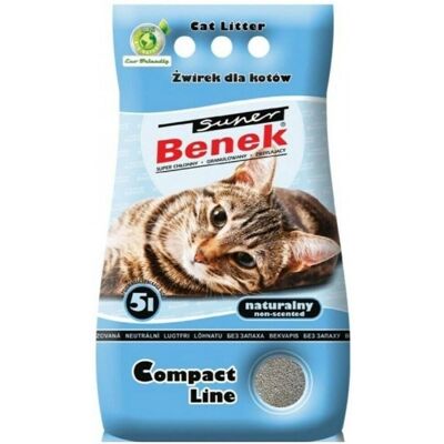 Certech Super Benek Kompakti Natural - Kissanhiekan - 5 L Harmaa Certech Super Benek Kompakti Natural - Kissanhiekan - 5 L Harmaa