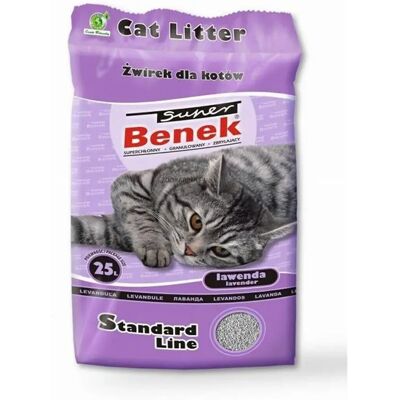 Super Benek Certech Lavender Cat Litter - Clumping 25L Super Benek Certech Lavender Cat Litter - Clumping 25L