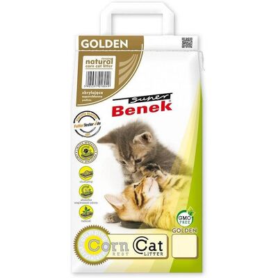 Benek Golden Cat Litter - Natural, Clumping, Odor Control Benek Golden Cat Litter - Natural, Clumping, Odor Control