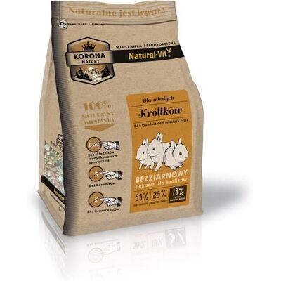 NATURAL-VIT Korona Natury Modell Kräutermischung für junge Kaninchen - Tierfutter NATURAL-VIT Korona Natury Modell Kräutermischung für junge Kaninchen - Tierfutter