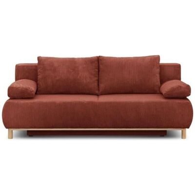 AUCUNE MIKA Canapé Convertible 3 Places Velours - Rangement - 192x84x93cm - Publicité AUCUNE MIKA Canapé Convertible 3 Places Velours - Rangement - 192x84x93cm - Publicité