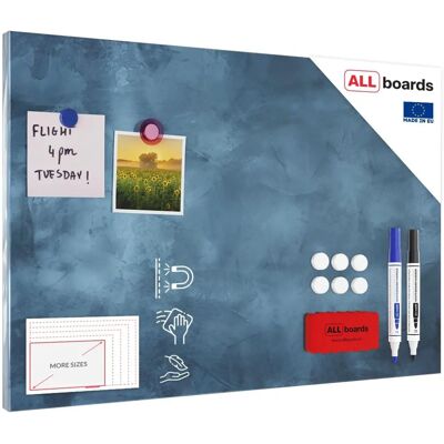 ALLboards Magnettafel - 60x40 cm - Blau ALLboards Magnettafel - 60x40 cm - Blau