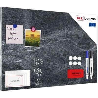 ALLboards Magnettafel Dunkelstein 60x40cm ALLboards Magnettafel Dunkelstein 60x40cm