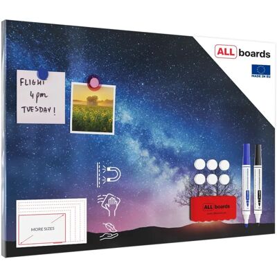 ALLboards Magnettafel - 60x40 cm - blau - Magnettafel ALLboards Magnettafel - 60x40 cm - blau - Magnettafel