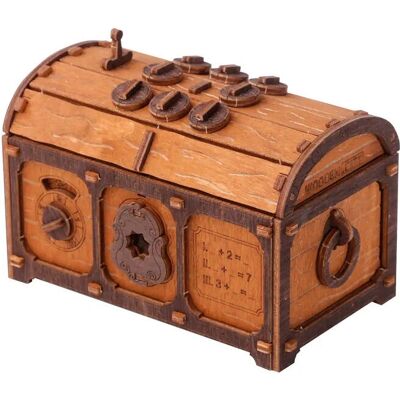 Wooden City Escape Room Schatztruhe Puzzle - 165 Stück - Dekoratives Modell Wooden City Escape Room Schatztruhe Puzzle - 165 Stück - Dekoratives Modell