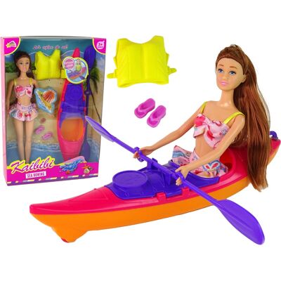 Lean Toys Puppen- & Kajak-Set - Pinkes Wasserabenteuer Lean Toys Puppen- & Kajak-Set - Pinkes Wasserabenteuer