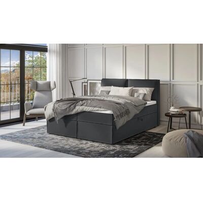 S-Style Möbel - Boxspringbett 160x200 - Graphit - Boxspring bed S-Style Möbel - Boxspringbett 160x200 - Graphit - Boxspring bed