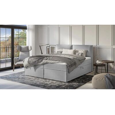 S-Style Möbel - Boxspringbett 180x200 - Grau - Boxspringbett S-Style Möbel - Boxspringbett 180x200 - Grau - Boxspringbett