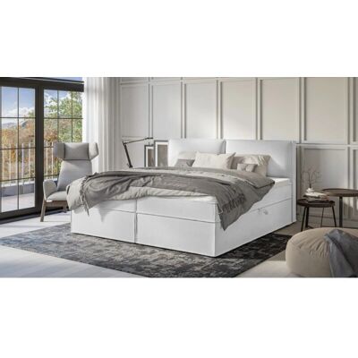 S-Style Möbel - Boxspringbett 200x200 - Silber - mit Bettkasten - Boxspringbett S-Style Möbel - Boxspringbett 200x200 - Silber - mit Bettkasten - Boxspringbett