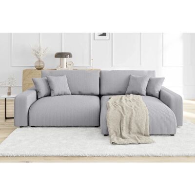 S-Style Möbel - Ecksofa Bettfunktion - Cord-Stoff - Sofa bed S-Style Möbel - Ecksofa Bettfunktion - Cord-Stoff - Sofa bed