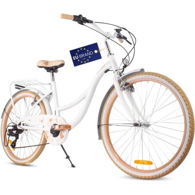 Vélo fille Flower Bike 24 pouces - 7 vitesses, V-Brakes - Publicité Vélo fille Flower Bike 24 pouces - 7 vitesses, V-Brakes - Publicité