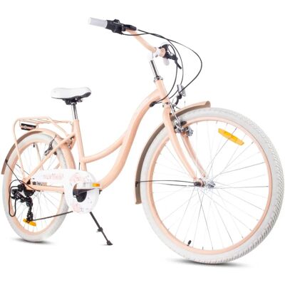 Flower Bike Vélo Enfant - 24 Pouces, 8-12 Ans, 7 Vitesses, Garde-boue Métalliques, Porte-bagages - Publicité Flower Bike Vélo Enfant - 24 Pouces, 8-12 Ans, 7 Vitesses, Garde-boue Métalliques, Porte-bagages - Publicité
