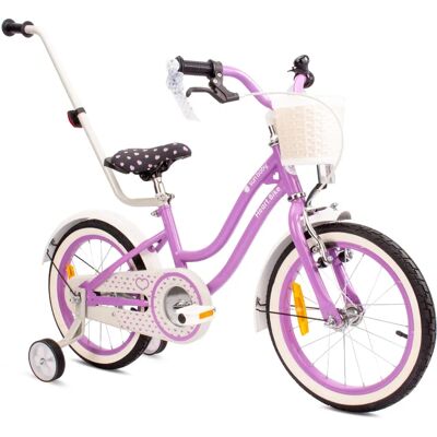Sun Baby - Heart Bike - 16in - Liliowy - Rower dla dzieci Sun Baby - Heart Bike - 16in - Liliowy - Rower dla dzieci
