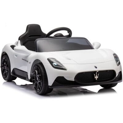 Maserati GT Cabrio Biały Samochód Elektryczny dla Dzieci - Bezpieczeństwo i Zabawa Maserati GT Cabrio Biały Samochód Elektryczny dla Dzieci - Bezpieczeństwo i Zabawa