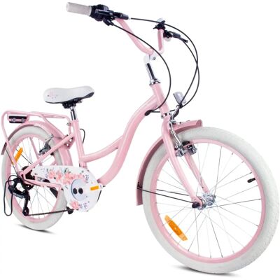 Sun Baby Rose Vélo pour enfants de 20 pouces avec 6 vitesses Shimano - Publicité Sun Baby Rose Vélo pour enfants de 20 pouces avec 6 vitesses Shimano - Publicité