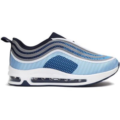 Permani - Air B9512WHITENAVY - niebieski - szary - Shoes Permani - Air B9512WHITENAVY - niebieski - szary - Shoes