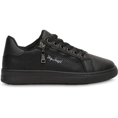 Permani Bancali SJ22911BLACK - Buty - Styl półbutów, Zamek błyskawiczny, Podeszwa z gumy Permani Bancali SJ22911BLACK - Buty - Styl półbutów, Zamek błyskawiczny, Podeszwa z gumy