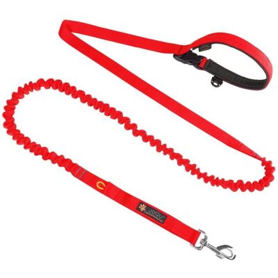 JoQu Two Runners - Czerwony - 205-295 cm - Regulowany uchwyt - Smycz JoQu Two Runners - Czerwony - 205-295 cm - Regulowany uchwyt - Smycz