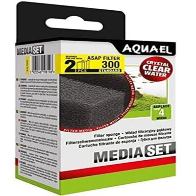Éponges de filtre Aquael ASAP 300 - Argenté - Publicité Éponges de filtre Aquael ASAP 300 - Argenté - Publicité