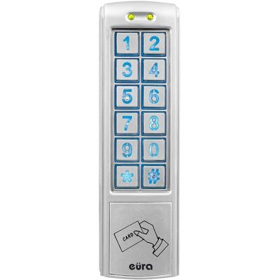 Cerradura de combinación Eura - 2 salidas, montaje en superficie, tarjeta de proximidad Cerradura de combinación Eura - 2 salidas, montaje en superficie, tarjeta de proximidad