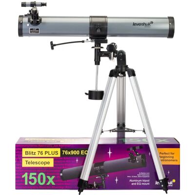 Hvězdářský dalekohled Levenhuk Blitz 76 PLUS - Newtonův reflektor, Kompletní sada Hvězdářský dalekohled Levenhuk Blitz 76 PLUS - Newtonův reflektor, Kompletní sada