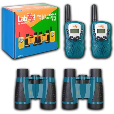 Gyerekek kültéri szett - Kék - Walkie Talkie & Binokuláris Gyerekek kültéri szett - Kék - Walkie Talkie & Binokuláris