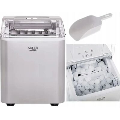 Adler AD 8086 Gelatiera - Potenza 100 W, Argento, 12 Kg/24h Adler AD 8086 Gelatiera - Potenza 100 W, Argento, 12 Kg/24h