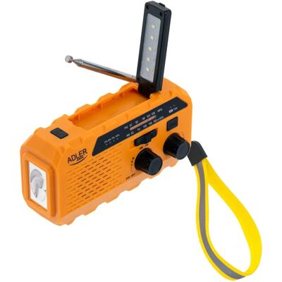 Adler Tragbares Solar Radio mit Kurbel - Notstromversorgung Adler Tragbares Solar Radio mit Kurbel - Notstromversorgung