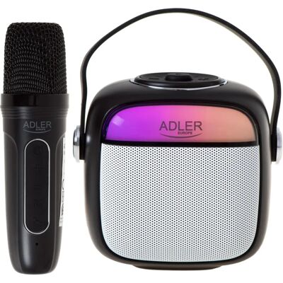 Altavoz de Karaoke Adler AD 1199 Negro - Micrófono, Bluetooth, USB Altavoz de Karaoke Adler AD 1199 Negro - Micrófono, Bluetooth, USB