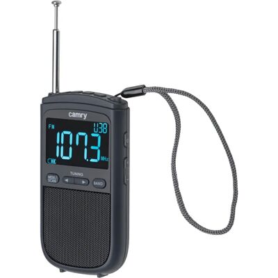Camry Tragbares Mini-Radio - Wecker, FM, Schwarz Camry Tragbares Mini-Radio - Wecker, FM, Schwarz