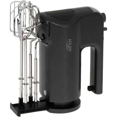 Handblender Adler - 5 hastigheter - Rostfritt stål tillbehör - Svart Handblender Adler - 5 hastigheter - Rostfritt stål tillbehör - Svart