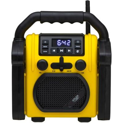 Radio da cantiere Adler AD 1911 - Bluetooth, IPX54, 6x R14 Radio da cantiere Adler AD 1911 - Bluetooth, IPX54, 6x R14
