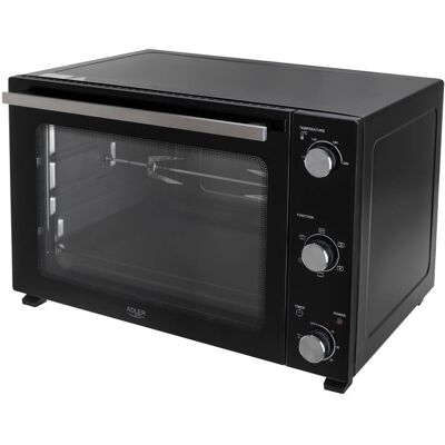 Four électrique Adler Ad 6028 noir - Electric Oven - Publicité Four électrique Adler Ad 6028 noir - Electric Oven - Publicité